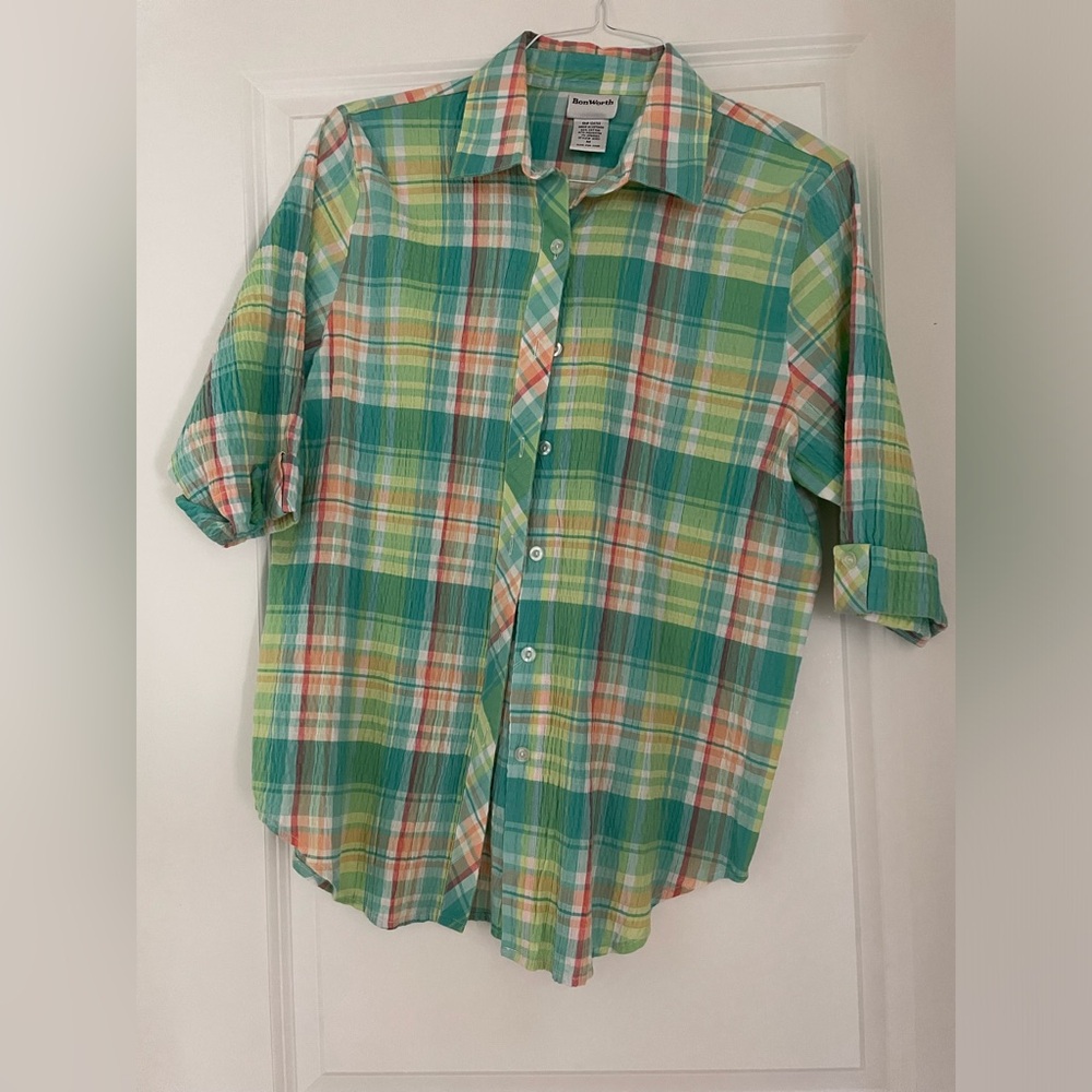 Medium Bonworth Plaid Short Sleeve Button Down